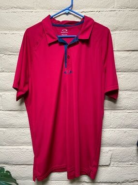 Oakley Men's Red Polo